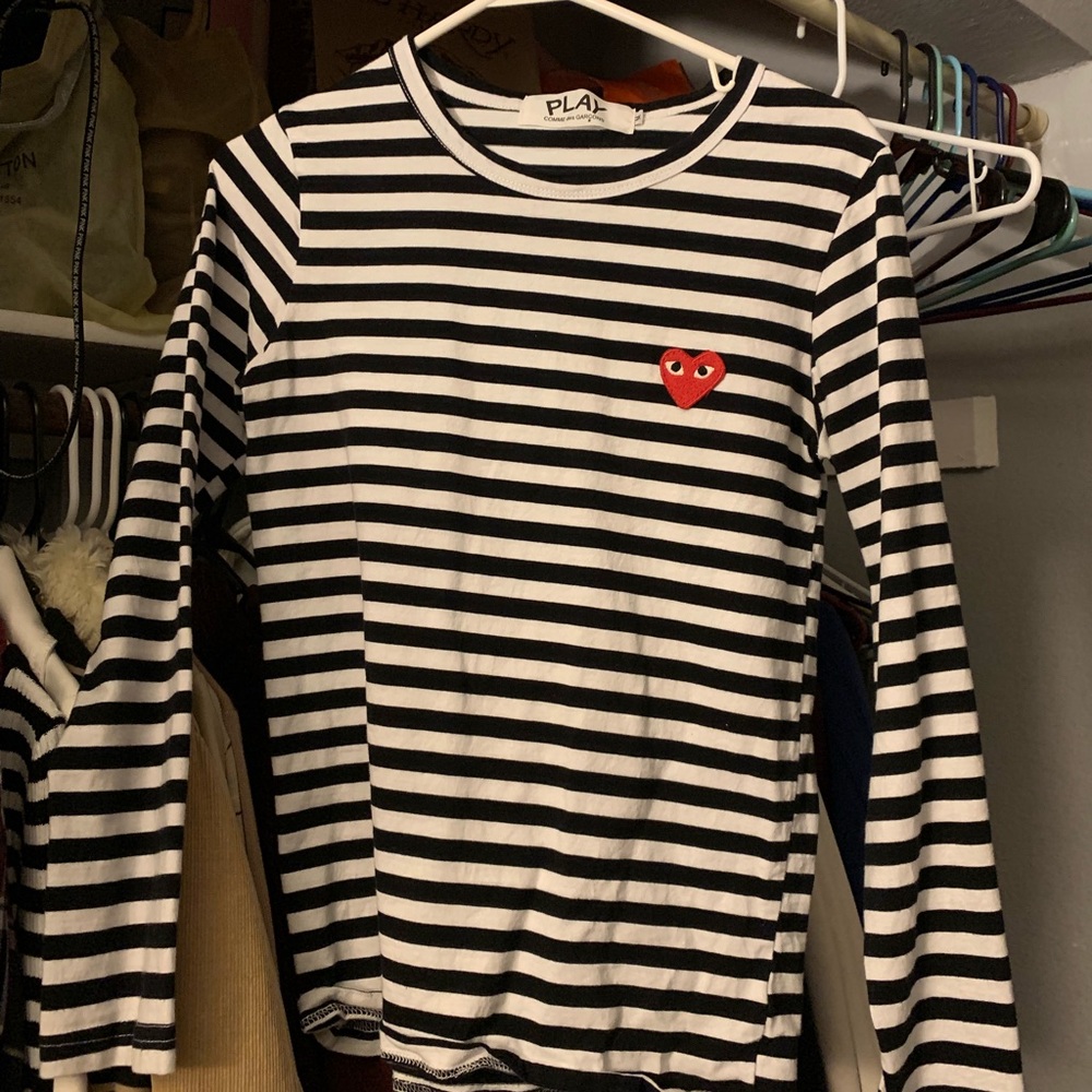 CDG strip shirt